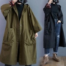 여성 오버핏 야상 롱자켓 편한 기본 컬러 야상 데일리룩 봄야상 캠퍼스룩 빈티지룩 여행패션