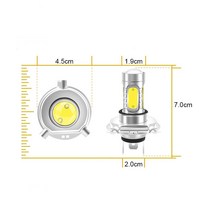 원격 시동 경보기 자동차 H4 LED 헤드 라이트 렌즈 플매트 카펫 러그 안개등 슈퍼 7.5W 빔 Led 전구 방수, 01 WHITE_02 H7