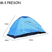 2-4 사람 팝업 자동 텐트 인스턴트 캠핑 텐트 캠핑 하이킹 여행을위한 배낭 가족 돔 텐트, M 3 PRESON