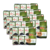 들기름으로구운 맛있는 광천김 4g 묶음 김공장 도시락김 1gc, 들기름도시락김16봉 2입