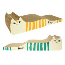 아이캣 태비 냥이 롱 스크래처 7024-옐로우 그린, 옐로우_그린(015-YL), 옐로우_그린(015-YL)
