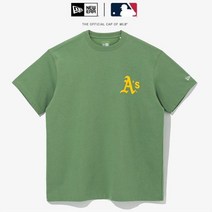 뉴에라 AP MLB 7이닝 스트레치2 오클랜드 티셔츠 그린티 13086605