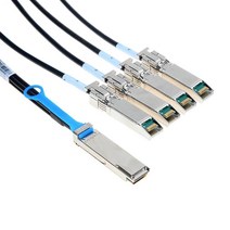 Amphenol SFNDAQGJ100G005M QSFP28 100GbE to 4xSFP28 25GbE 스플리터 케이블 26 AWG 패시브 구리 100Gb 이더넷 5m
