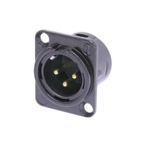 뉴트릭 NC3MD-L-B-1 매입형 XLR(M) 골드도금접점 커넥터