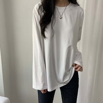 퍼니걸스 5590 히트텍 데일리 라운드 긴팔 티셔츠 여성의류