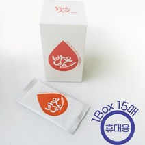 (1+1)낚시전용 바우닉스 아웃도어 물티슈 (15매x3팩) 낚시할 때 생선 냄새나는 손 닦아주는 1매 포장 물티슈