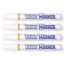 페인트마카 1P 옐로우 유성 가는닙 페인트마커펜