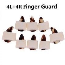 네일 네일팁 8 개/대 4L 4R 실리콘 Guzheng 엄지 손가락 가드 수호자 문자열 악기 액세서리 손톱 포함되지 않음, [01] 8pcs Large
