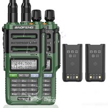 무전기 워키토키 생활무전기 캠핑 산악 등산 2pcs 방수 baofeng uv-9r 플러스 10w 휴대용, g-9r 프로 배터리