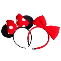 예쁜 백설 공주 머리띠 귀여운 미니 마우스 왕 리본 머리띠 캐릭터 헤어밴드 nQ+1628eA