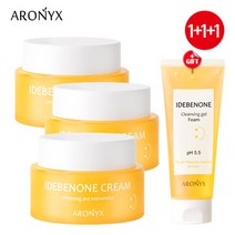[아로닉스]이데베논 크림 50mlx3+클렌징 젤 폼 150ml, 단품