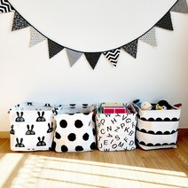 인형정리함 패브릭바스켓 아이방정리 천 주머니 레고 보관함 캠핑 수납 스토리지박스, 알파벳