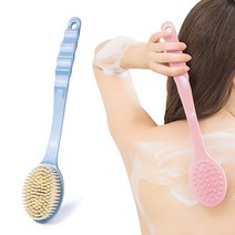 파스텔샤워브러쉬 목욕브러쉬 등브러쉬 부드러운브러쉬, 블루