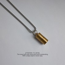 라이터 목걸이 소년 유행 브랜드 크리에이티브 힙합 커플 펜던트 체인 악세서리, 골드 목걸이 (5ML 오일 보내기)