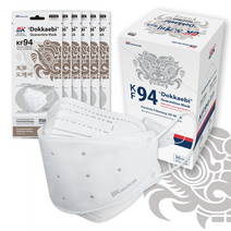 [BK헬스케어] 2박스+1박스 KF94 마스크 대형(흰색) 귀안아픈 숨쉬기 편한 식약처허가 유럽CE인증 미국FDA등록, 화이트, 1박스, 30개입