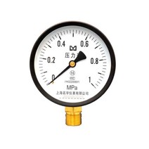 압력게이지 Y100진공 음압계 기본 압력계 0-0.6/1.0/1.6/2.5/4/6Mpa, T01-진공-0.1~0Mpa, 1개