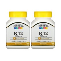 21센추리 비타민B12 21st Century B12 500mcg 110정 2팩, 110개입