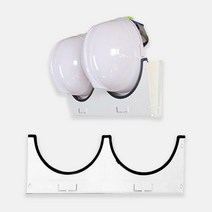 안전모 걸이대 거치대 안전모 보관함 스틸 2구용, 1개