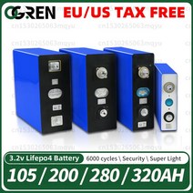 캠핑용배터리 캠핑파워뱅크 태양 다리미 팩 전지 보트 리튬 지게차 카트 인산염, 01=3.2V105AH-4PCS