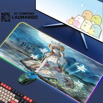 에픽 세븐 Rgb 마우스 패드 게이머 키보드 매트 책상 애니메이션 카펫 Pc 빅 게임 캐비닛 확장, 15 GG002316_07 RGB350x600x3mm