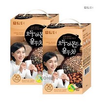 [판매자추천] 1+1 담터 호두아몬드 율무차 50개입, 1세트