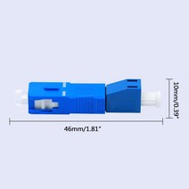 라우터 모뎀 네트워크카드 LC Female to SC Male Optical Power Meter Locator Fiber Optic Hybrid Adapter Simplex Si