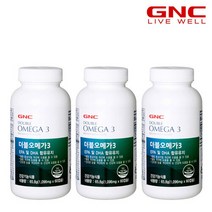 [GNC]더블 오메가3 600mg 60캡슐(60일분)x3병