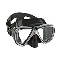 Phantom Aquatics 팬텀 수상 아쿠아 렁 스포츠 우승 스쿠버 스노클링 다이빙 마스크, 블랙/실버