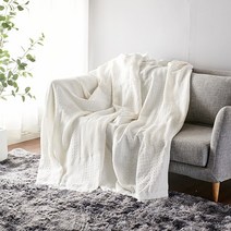 놀자리빙 에스닉 블랭킷 화이트 - 180x230