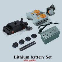 카다 중국호환 키덜트 하이테크 파워 기능 모터 원격 제어 10254 도시 시리즈 크리스마스 겨울 휴가 빌딩, 01 Li-Battery Set 1