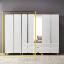 우아미가구 폴라 장롱 A형 1400, 그레이