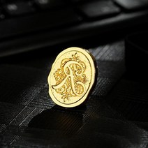 실링 왁스 세트 스탬프 제작 스티커 26 글자 A - Z 레트로 인감 알파벳 문자 빈티지 공예 씰링 헤드 포렌벨로프 웨딩 카드 스크랩북, [18] R