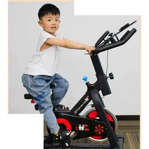 어린이 실내 자전거 홈트 헬스 스핀바이크 헬스장, 실내자전거/블랙+키 90-160cm권장