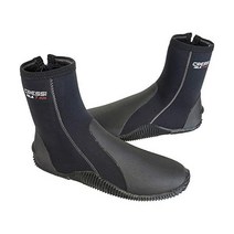 스노클링 스쿠버 다이빙 캐니어닝용 Cressi Tall 네오프렌 부츠 7mm 제공 - Isla: 이탈리아에서 디자인, 블랙/그레이, 9