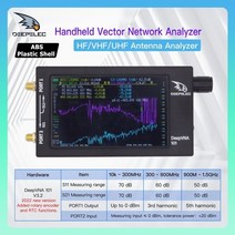 deepvna swr 미터 vhf uhf 안테나 분석기 2022 4.3 인치 ips lcd + 금속 또는 abs 플라스틱 케이스 nanovna, ABS 플라스틱 쉘