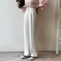 지니슬로우 핀턱 맥시 와이드 롱 슬랙스