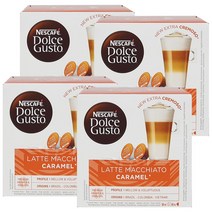 돌체구스토 카라멜 라떼 마끼아토 캡슐커피, 168g, 4개
