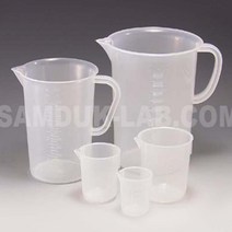 실험실용 플라스틱 손잡이형 비이커 500ml 과학기자재 연구교구 실험기자재 연구실 과학실 실험교구, 1개, 비이커(국산)500ml