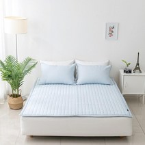 시원한 깔끔한 올록볼록 침대패드겸 카페트 매트리스패드 보들보들한원단감 소프트한재질감 이불패드