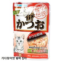 고양이간식 카네토라 가다랑어맛 파우치 6팩 1타, 없음