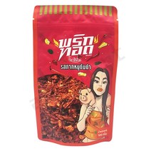 태국 고추부각 핌리파이 프라이드 칠리 크리스피 포크 똠얌 플레이버 100g 고추튀김 PIMRYPIE FRIED CHILI CRISPY PORK TOM YAM FLAVOR 아시아마트, 1개