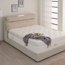 가구모티브 노르디 LED조명 갤럭시 패브릭 침대 슈퍼싱글 퀸 킹 프레임 SS Q K LK, 스틸다리(+6cm), 진그레이