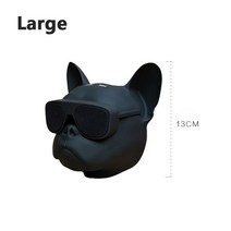 강아지 스피커 불독 자르 블루투스 미니 휴대용 인테리어 오디오 무선 French bullder f4 dog head audio overweight low low yards, 크기가 큰