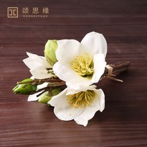 목면화 흰장미 비단꽃 장 거실 탁 꽃 장 꽃 장 손잡이 꽉 인테리어조화꽃 인조꽃 조화꽃장식, 옵션01
