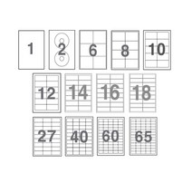 플로엠 프린터용 CD DVD 라벨지 라벨용지, 플로엠 프린터용 라벨지, 10)FL4209(18칸)