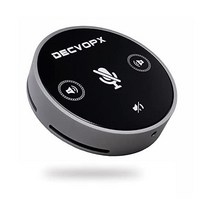 컴퓨터용 마이크가 있는 Decvopx 회의 스피커 화상 회의/게임/채팅/Skype/전화 오디오 회의 제품을 위한 360° 향상된 음성 픽업 회의 통화 스피커폰