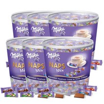 밀카 냅스 믹스 초콜릿 5g 207개입 MILKA NAPS Mix Chocolate, 6팩