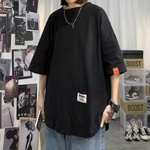 홍콩 스타일 린넨 반팔 티셔츠 남성 조수 브랜드 트렌드 ins 여름 모든 경기 단순 느슨한 대형 커플 반팔 옷 모노타임 헤이즐모드 럭키슈에뜨 맥커스 허그본
