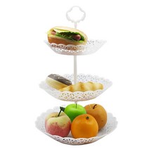 예쁜 미니 3단 과자 간식 선반 팬트리