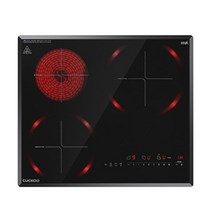 쿠쿠 하이브리드 전기레인지 CIHR-HL301FB [인덕션2+하이라이트1/150mm], 단품